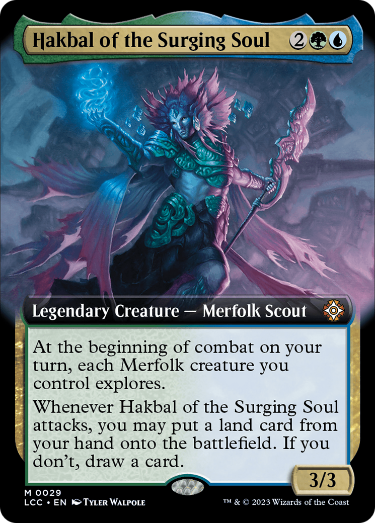 Hakbal of the Surging Soul (Extended Art) [The Lost Caverns of Ixalan Commander] | Grognard Games