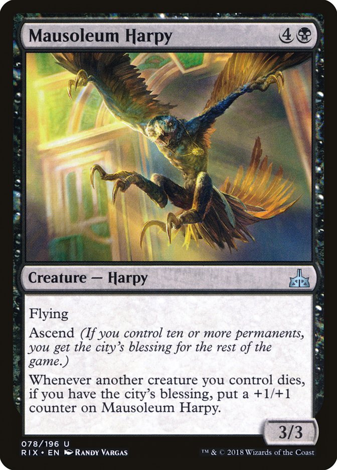 Mausoleum Harpy [Rivals of Ixalan] | Grognard Games