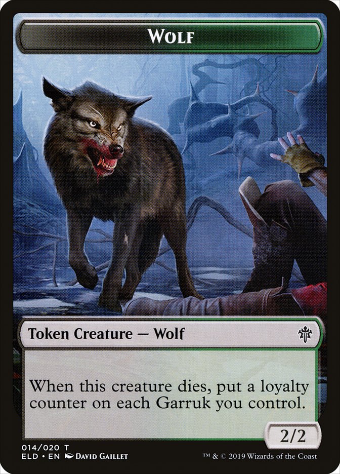 Wolf [Throne of Eldraine Tokens] | Grognard Games
