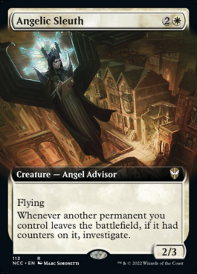 Angelic Sleuth (Extended Art) [Streets of New Capenna Commander] | Grognard Games