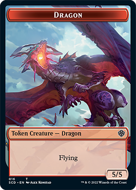 Dragon // Dragon Double-Sided Token [Starter Commander Decks] | Grognard Games