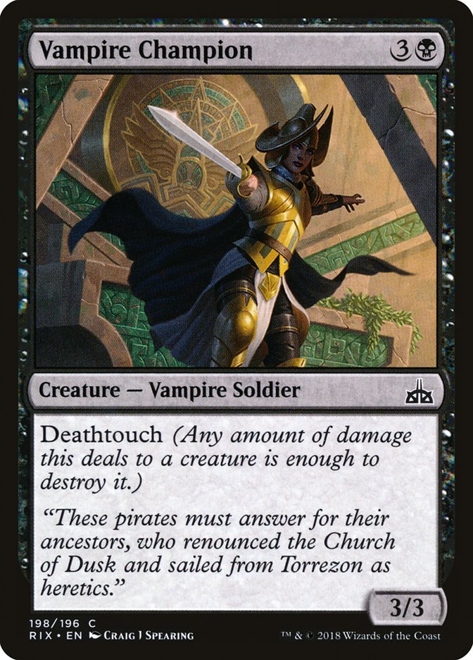 Vampire Champion [Rivals of Ixalan] | Grognard Games