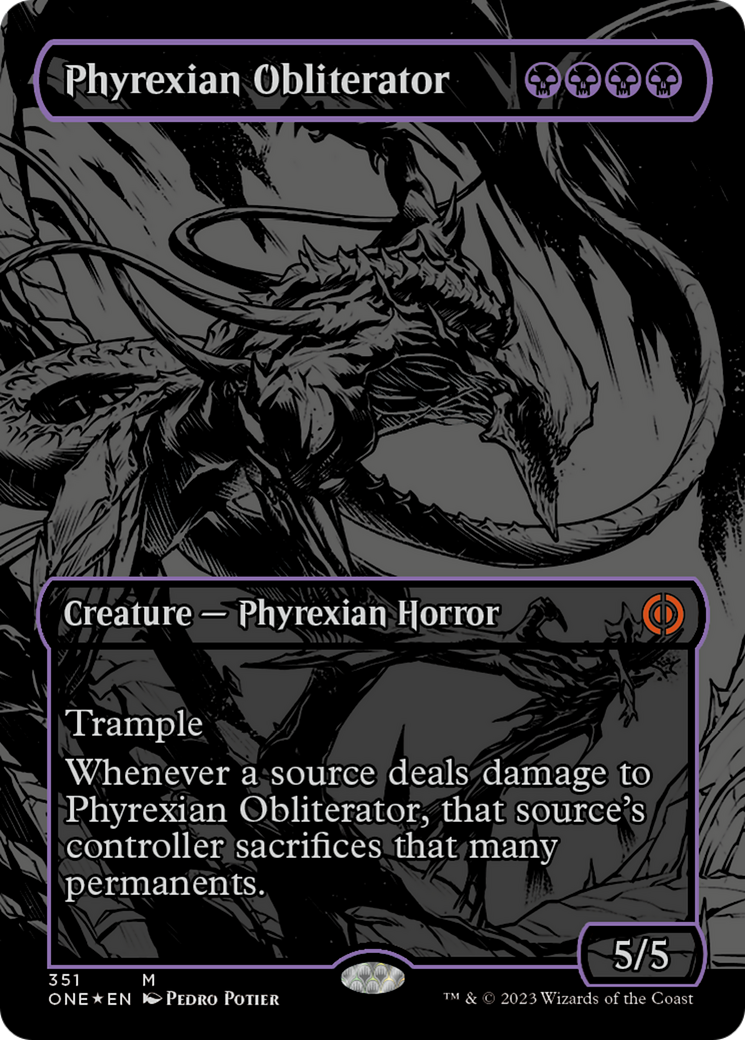 Phyrexian Obliterator (Oil Slick Raised Foil) [Phyrexia: All Will Be One] | Grognard Games