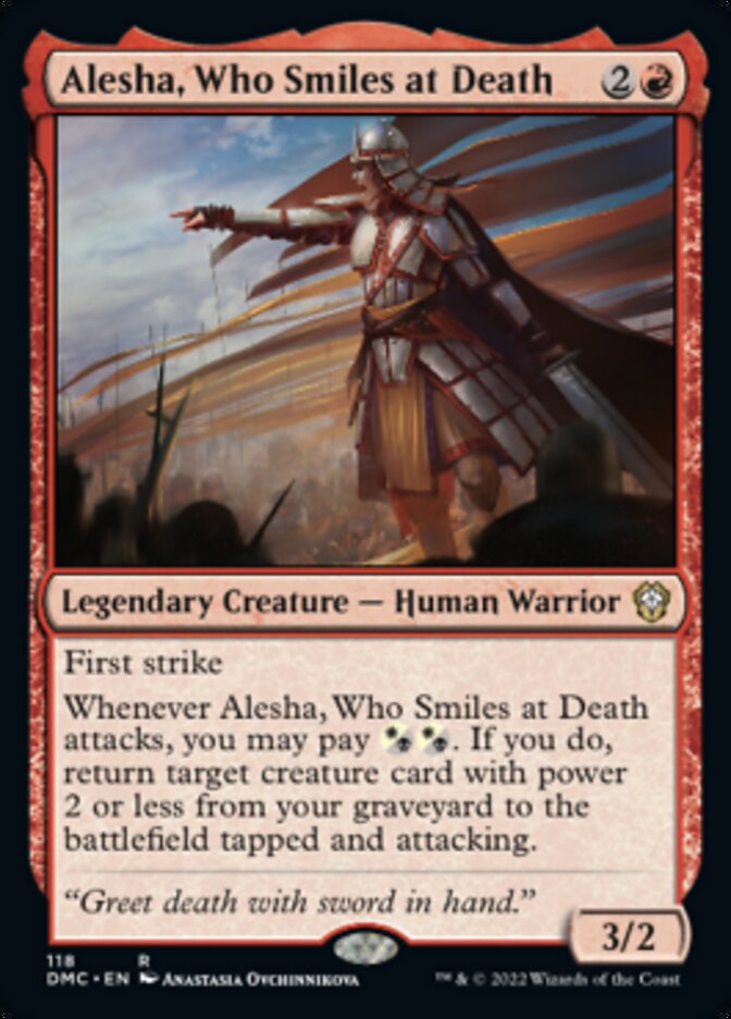 Alesha, Who Smiles at Death [Dominaria United Commander] | Grognard Games
