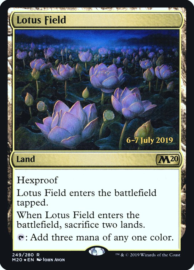 Lotus Field  [Core Set 2020 Prerelease Promos] | Grognard Games