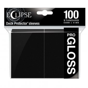 Eclipse Gloss Standard Sleeves: Jet Black | Grognard Games