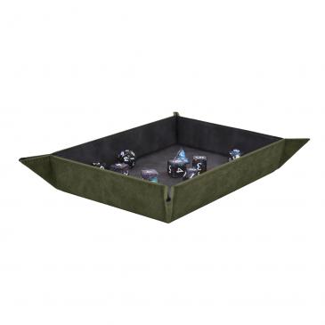 Ultra Pro Suede Magnetic Folding Dice Tray Emerald | Grognard Games