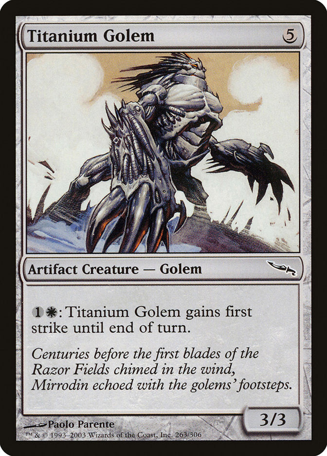 Titanium Golem [Mirrodin] | Grognard Games