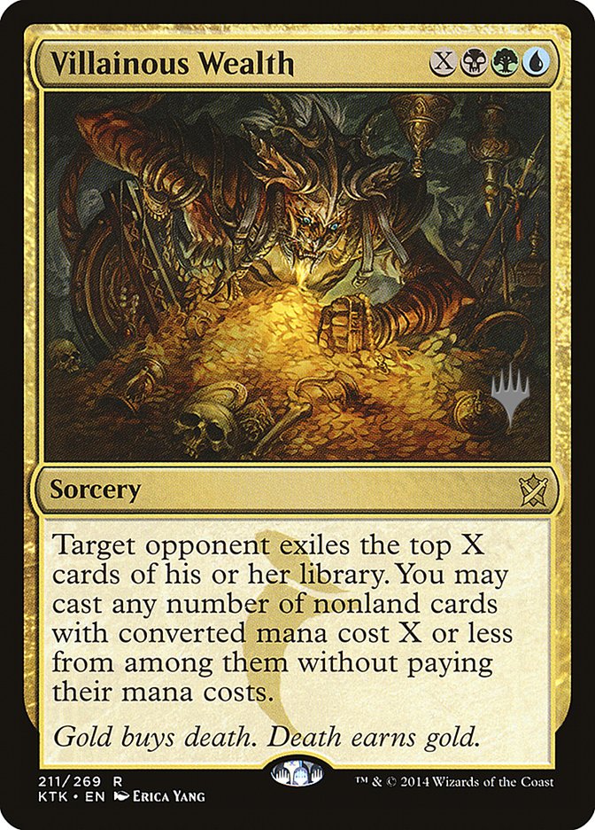 Villainous Wealth (Promo Pack) [Khans of Tarkir Promos] | Grognard Games