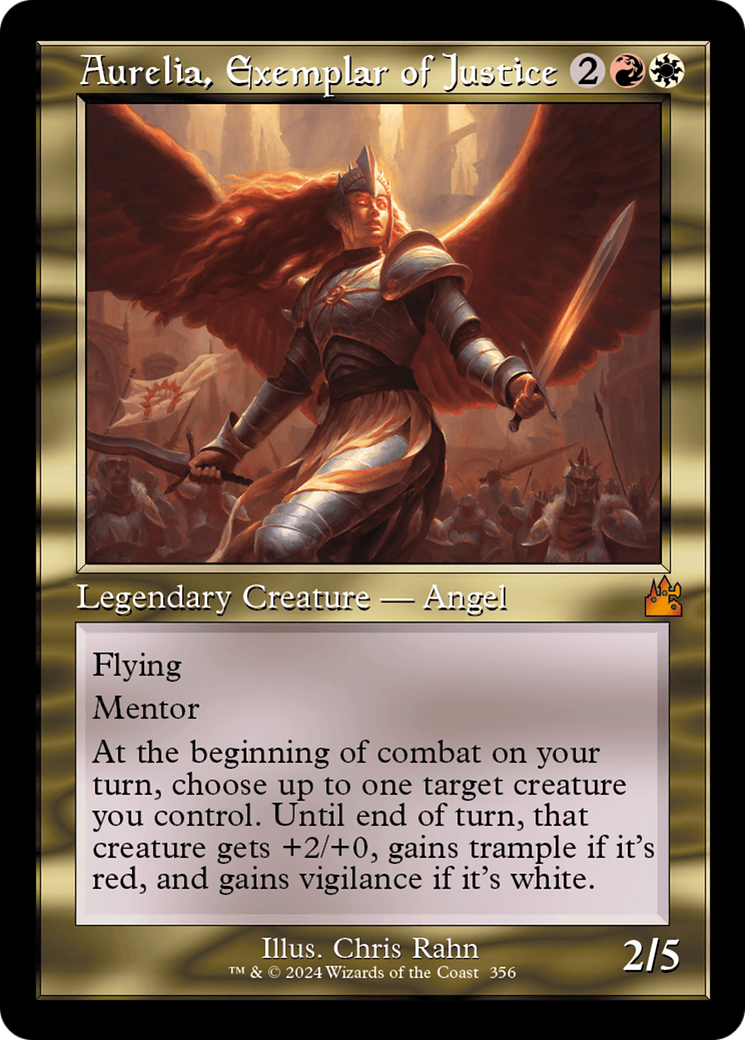 Aurelia, Exemplar of Justice (Retro) [Ravnica Remastered] | Grognard Games