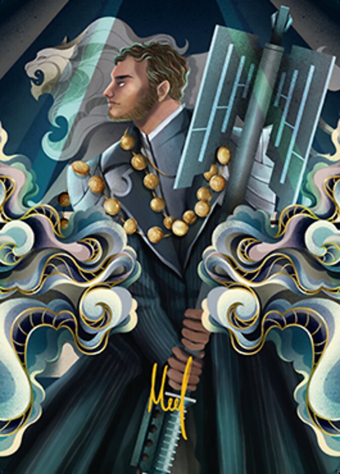 Rafiq of the Many Art Card (Gold-Stamped Signature) [Streets of New Capenna Art Series] | Grognard Games