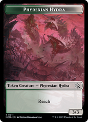 Monk // Phyrexian Hydra (11) Double-Sided Token [March of the Machine Tokens] | Grognard Games
