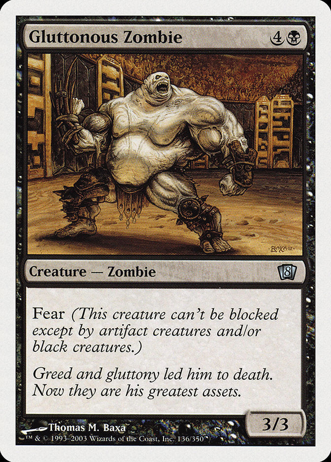 Gluttonous Zombie [Eighth Edition] | Grognard Games