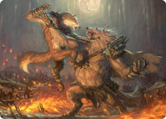 Duel for Dominance Art Card [Innistrad: Midnight Hunt Art Series] | Grognard Games