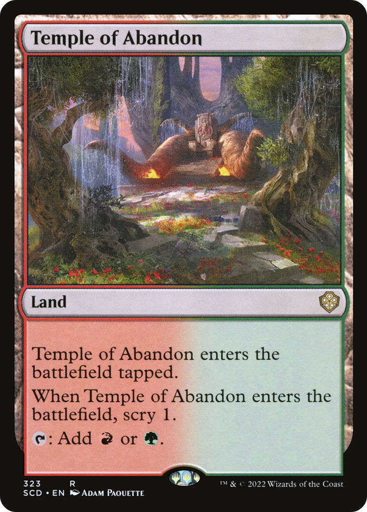 Temple of Abandon [Starter Commander Decks] | Grognard Games