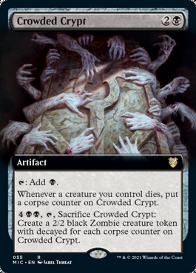 Crowded Crypt (Extended) [Innistrad: Midnight Hunt Commander] | Grognard Games