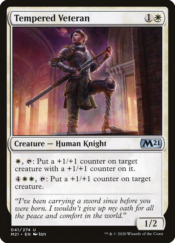 Tempered Veteran [Core Set 2021] | Grognard Games