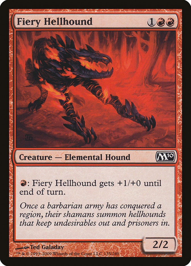 Fiery Hellhound [Magic 2010] | Grognard Games