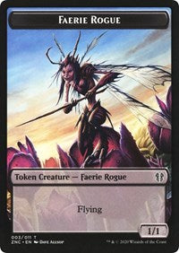 Faerie Rogue // Thopter Double-sided Token [Commander: Zendikar Rising Tokens] | Grognard Games