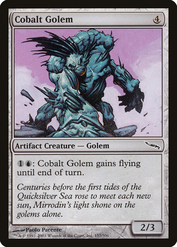 Cobalt Golem [Mirrodin] | Grognard Games