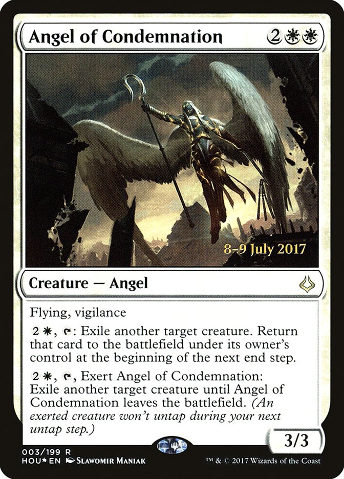 Angel of Condemnation  [Hour of Devastation Prerelease Promos] | Grognard Games