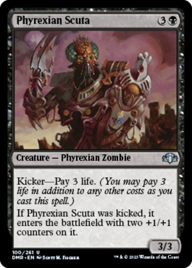 Phyrexian Scuta [Dominaria Remastered] | Grognard Games