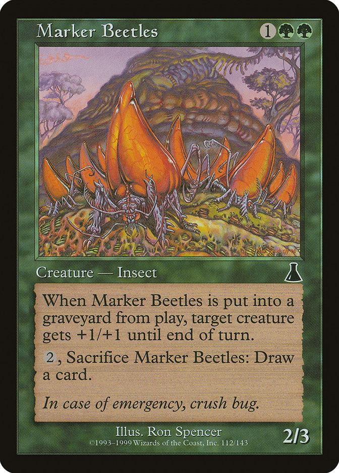 Marker Beetles [Urza's Destiny] | Grognard Games