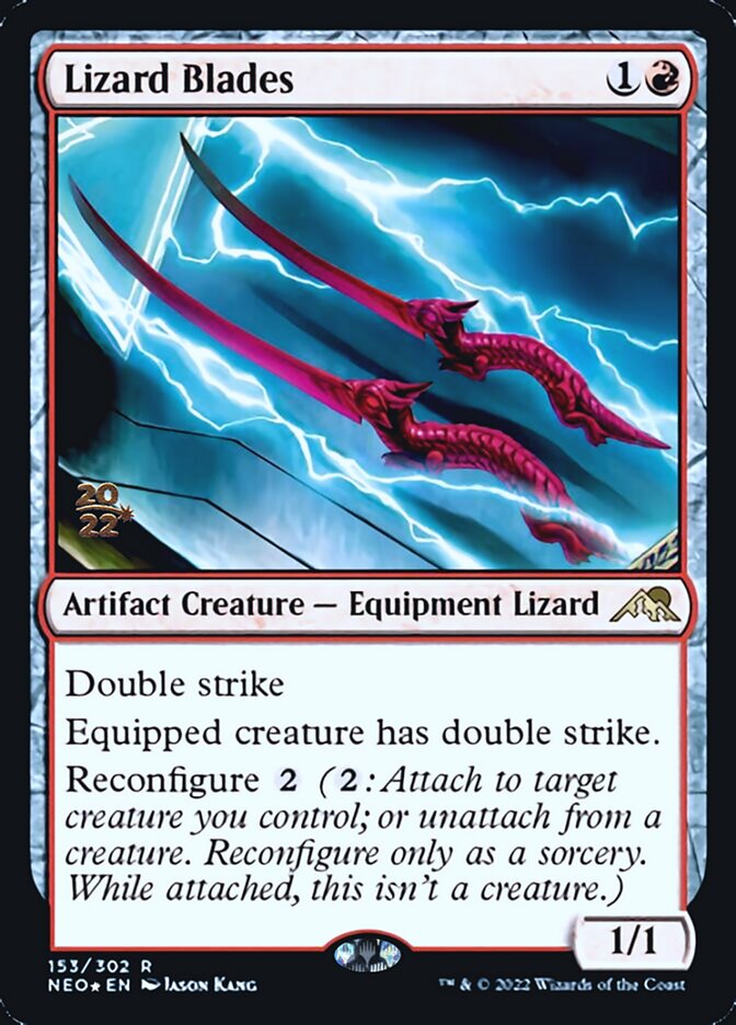 Lizard Blades [Kamigawa: Neon Dynasty Prerelease Promos] | Grognard Games