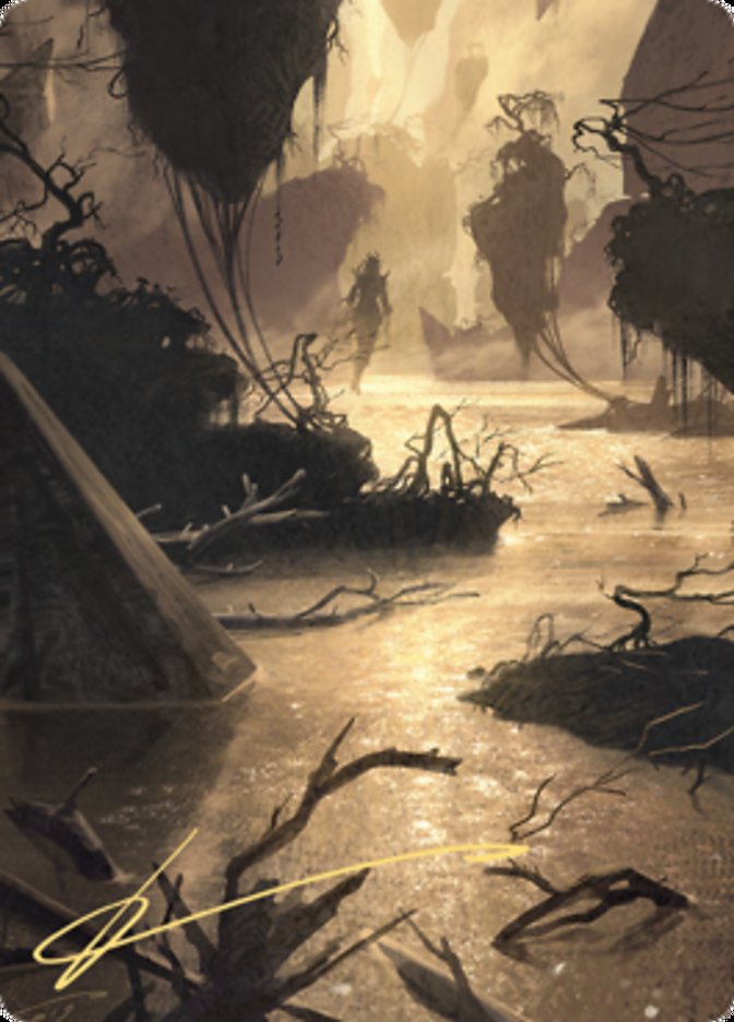 Murkwater Pathway Art Card (Gold-Stamped Signature) [Zendikar Rising Art Series] | Grognard Games