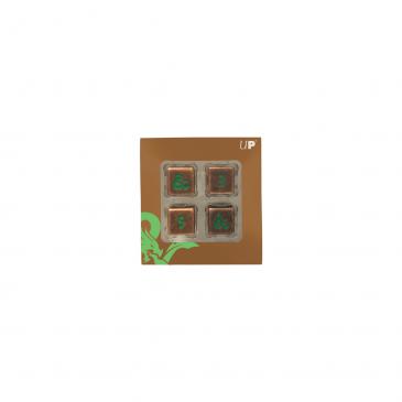 DUNGEONS & DRAGONS - HEAVY METAL GREEN AND COPPER D6 POLYHEDRAL SET (4CT) | Grognard Games