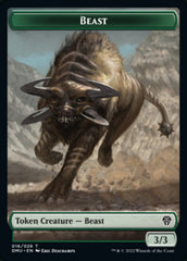 Soldier // Beast Double-sided Token [Dominaria United Tokens] | Grognard Games