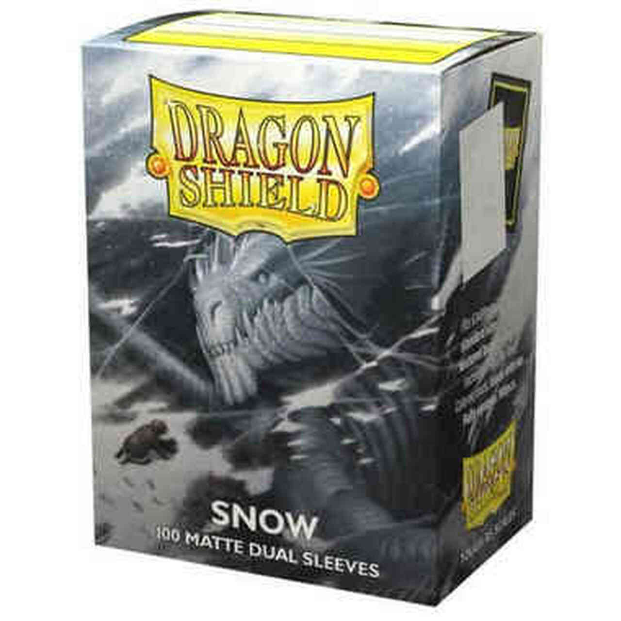 Dragon Shields Dual Matte Snow | Grognard Games