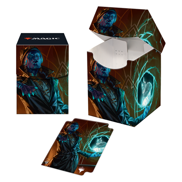 Streets of New Capenna Kamiz, Obscura Spymaster Commander 100+ Deck Box for Magic: The Gathering | Grognard Games