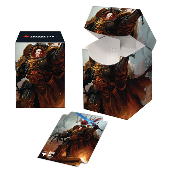 Warhammer 40K Commander Abaddon the Despoiler 100+ Deck Box for Magic: The Gathering | Grognard Games