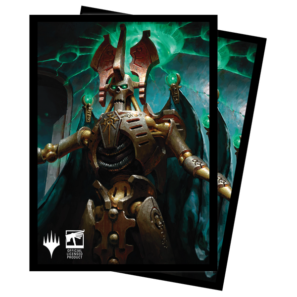 Warhammer 40K Commander Szarekh, the Silent King Standard Deck Protector Sleeves (100ct) for Magic: The Gathering | Grognard Games