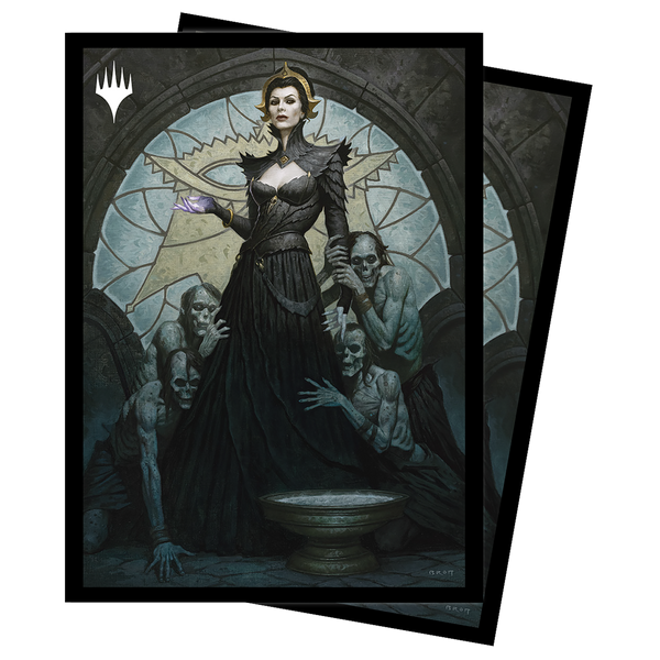 Dominaria United Liliana of the Veil Standard Deck Protector Sleeves (100ct) for Magic: The Gathering | Grognard Games