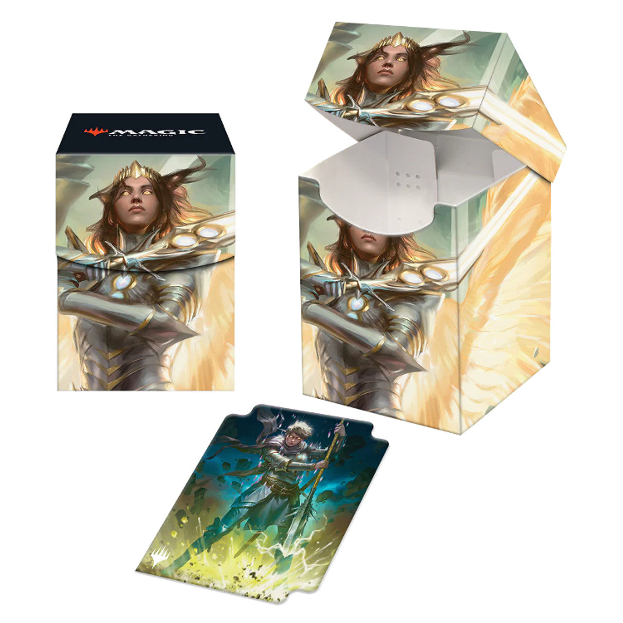 Deck Boxes: Simple Deck Boxes - Archangel Elspeth 100+ Deck Box | Grognard Games