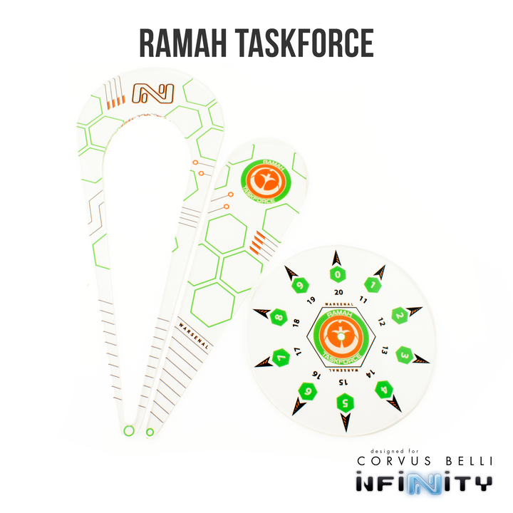 Infinity Warsenal Template Set: Ramah Task Force | Grognard Games