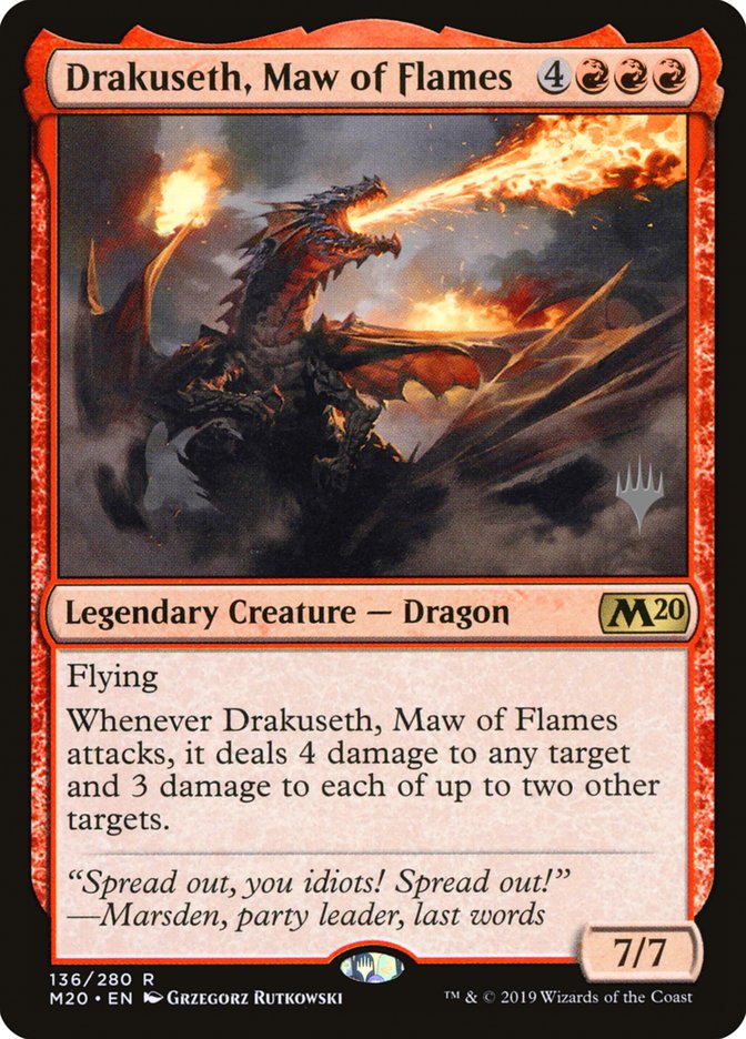 Drakuseth, Maw of Flames (Promo Pack) [Core Set 2020 Promos] | Grognard Games