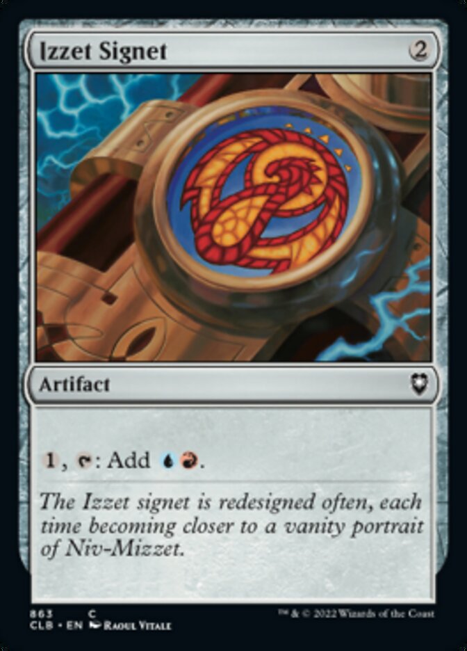 Izzet Signet [Commander Legends: Battle for Baldur's Gate] | Grognard Games