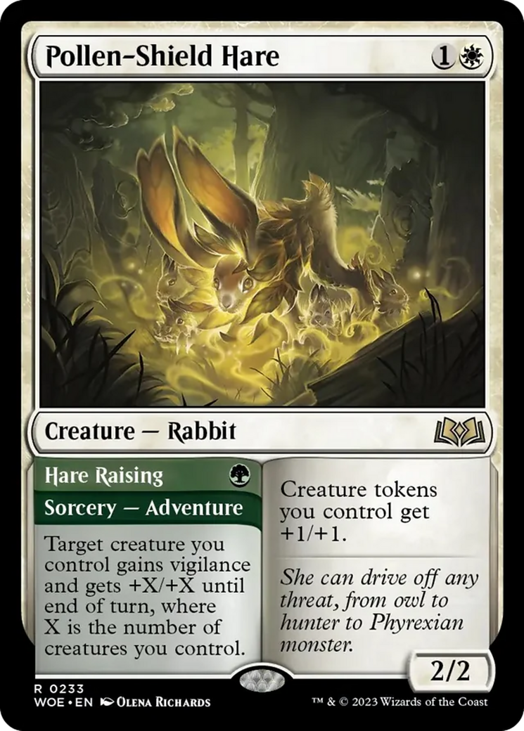 Pollen-Shield Hare // Hare Raising [Wilds of Eldraine] | Grognard Games