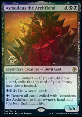 Asmodeus the Archfiend [Dungeons & Dragons: Adventures in the Forgotten Realms Prerelease Promos] | Grognard Games