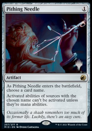 Pithing Needle (Promo Pack) [Innistrad: Midnight Hunt Promos] | Grognard Games