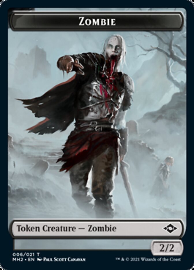 Clue Token (14) // Zombie Token [Modern Horizons 2 Tokens] | Grognard Games