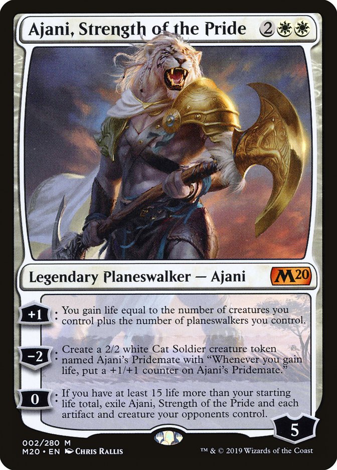 Ajani, Strength of the Pride [Core Set 2020] | Grognard Games