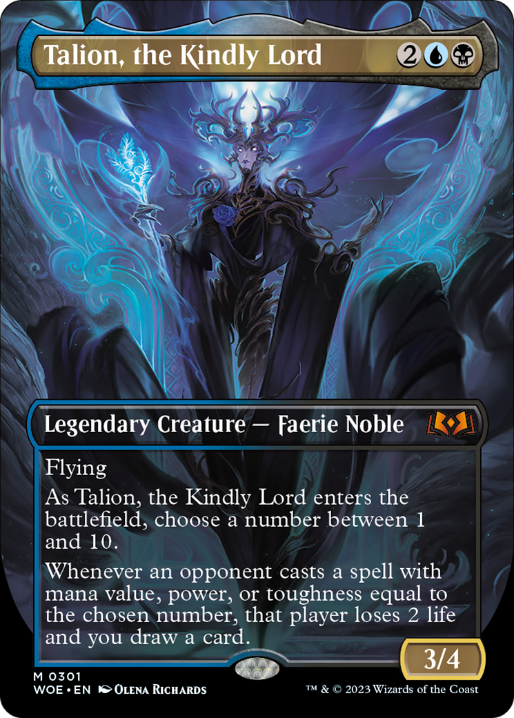 Talion, the Kindly Lord (Borderless Alternate Art) [Wilds of Eldraine] | Grognard Games
