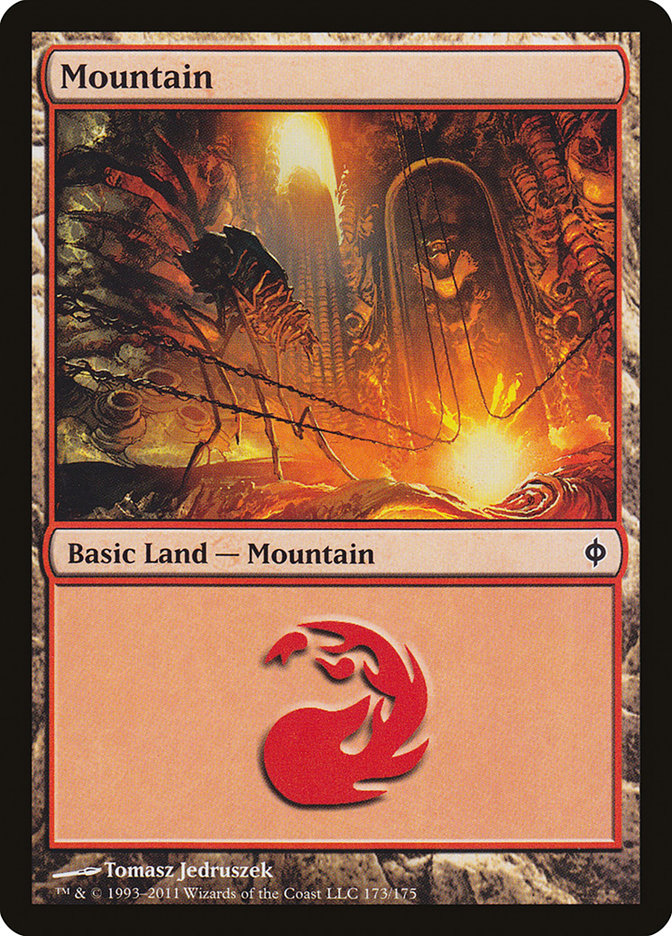 Mountain (173) [New Phyrexia] | Grognard Games