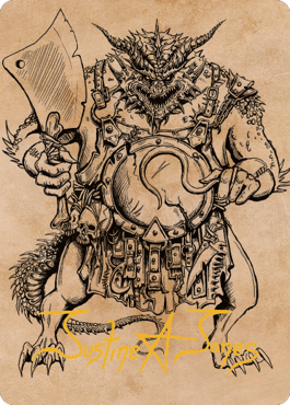 Thrakkus the Butcher Art Card (Gold-Stamped Signature) [Commander Legends: Battle for Baldur's Gate Art Series] | Grognard Games