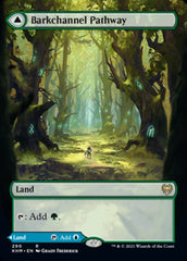 Barkchannel Pathway // Tidechannel Pathway (Borderless Alternate Art) [Kaldheim] | Grognard Games