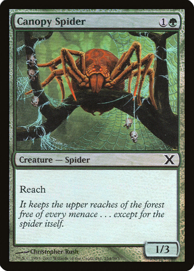 Canopy Spider (Premium Foil) [Tenth Edition] | Grognard Games